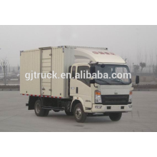 Sinotruk HOWO brand 4X2 drive van truck for 3-18 cubic meter
